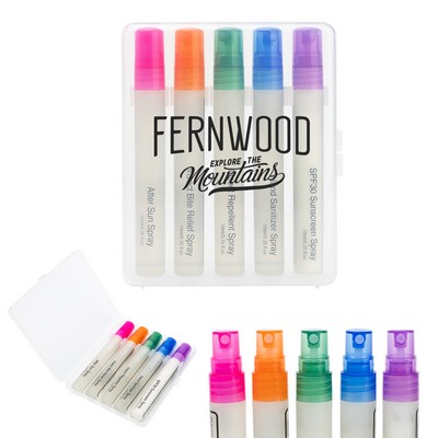5-piece Outdoor Essentials Spray Bottle Set
