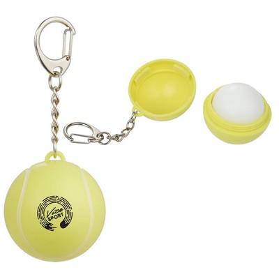 Tennis SPF15 Lip Balm with Keychain