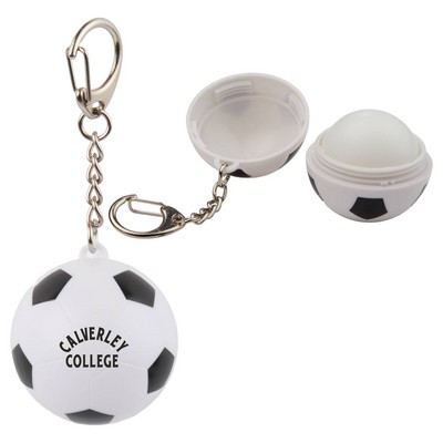Soccer SPF15 Lip Balm with Keychain